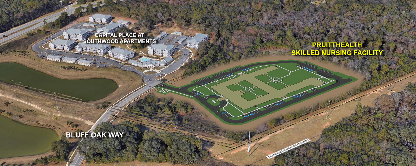 6a Pruitt Tallahassee Oblique Aerial Rendering