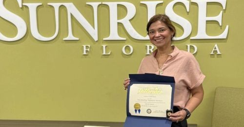 City of Sunrise Recognizes DRMP Survey Office Leader Maria Barboza