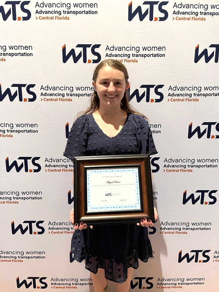 DRMP Roadway Design Intern Abby Rains Awarded with WTS Scholarship