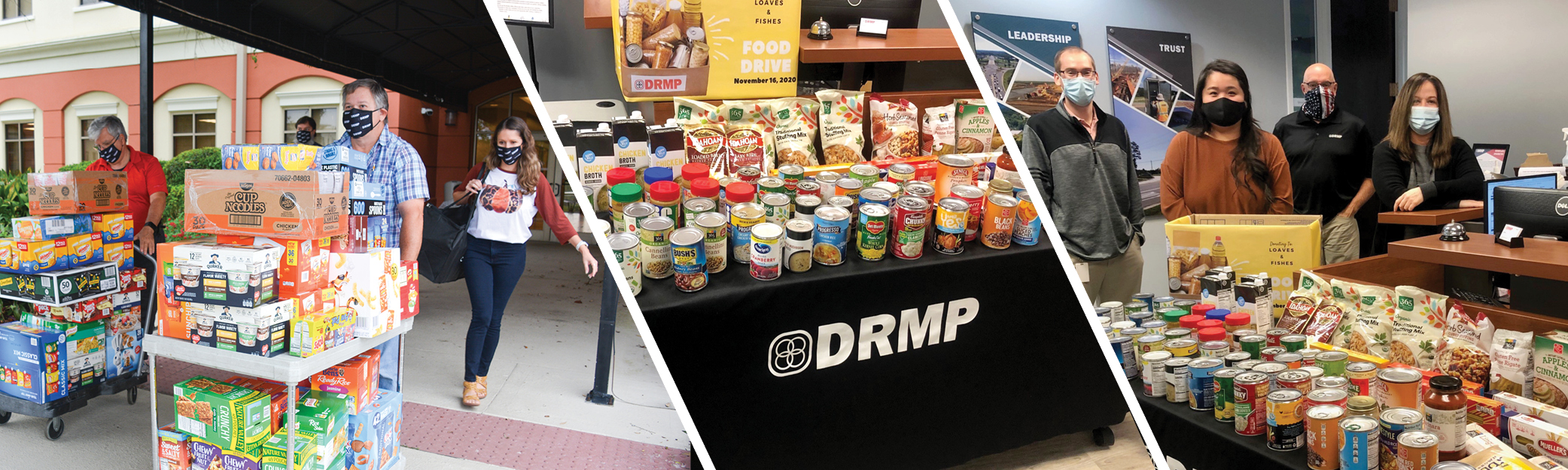 DRMP Provides Relief with Companywide Food Drive 