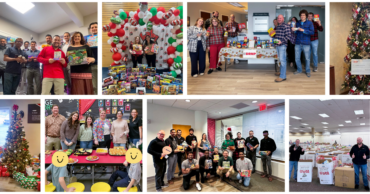 DRMP Employees Give Back to Local Communities During 2025 Holiday Season