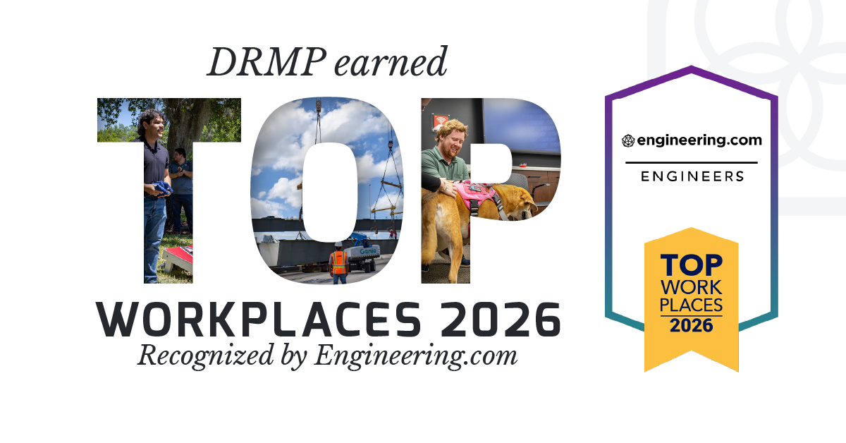 DRMP Recognized Among Top Workplaces in Engineering.com 2026 Rankings