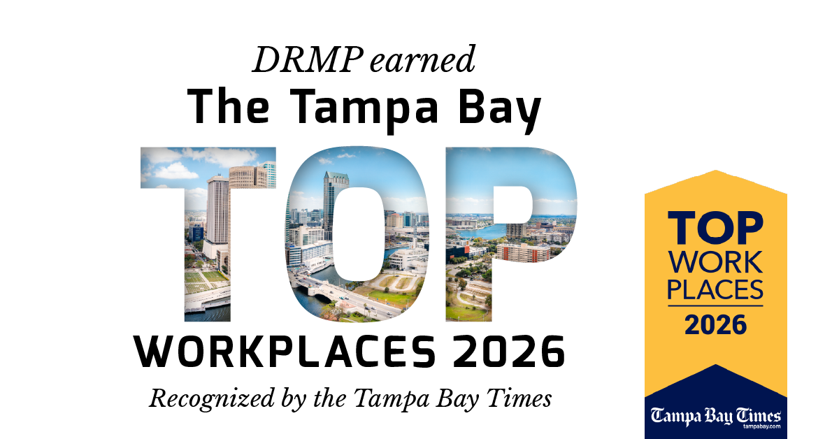 DRMP Recognized as a Tampa Bay Times Top Workplaces 2026 Firm 
