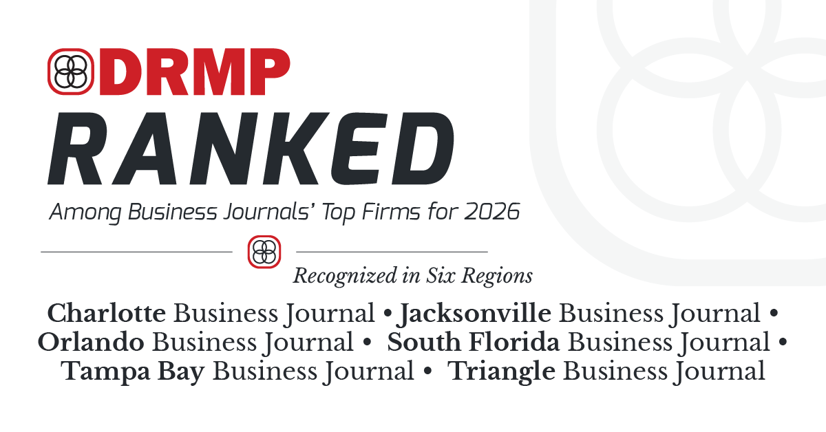 DRMP Ranked Among Largest Engineering Firms in the Southeast in 2026 Business Journal Lists